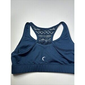 Zyia Active Women's Mesh Racerback Bomber Comfort Sports‎ Bra Xs Blue/teal/green